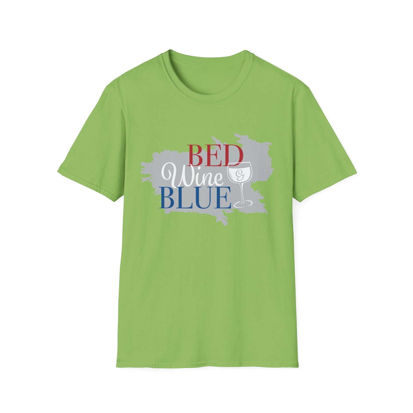Outdoors Bed Wine T-Shirt Unisex Casual Graphic Tee Gift for Wine Lovers