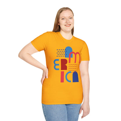 Patriotic USA Flag T-Shirt Unisex 4th of July Cotton Casual Tee