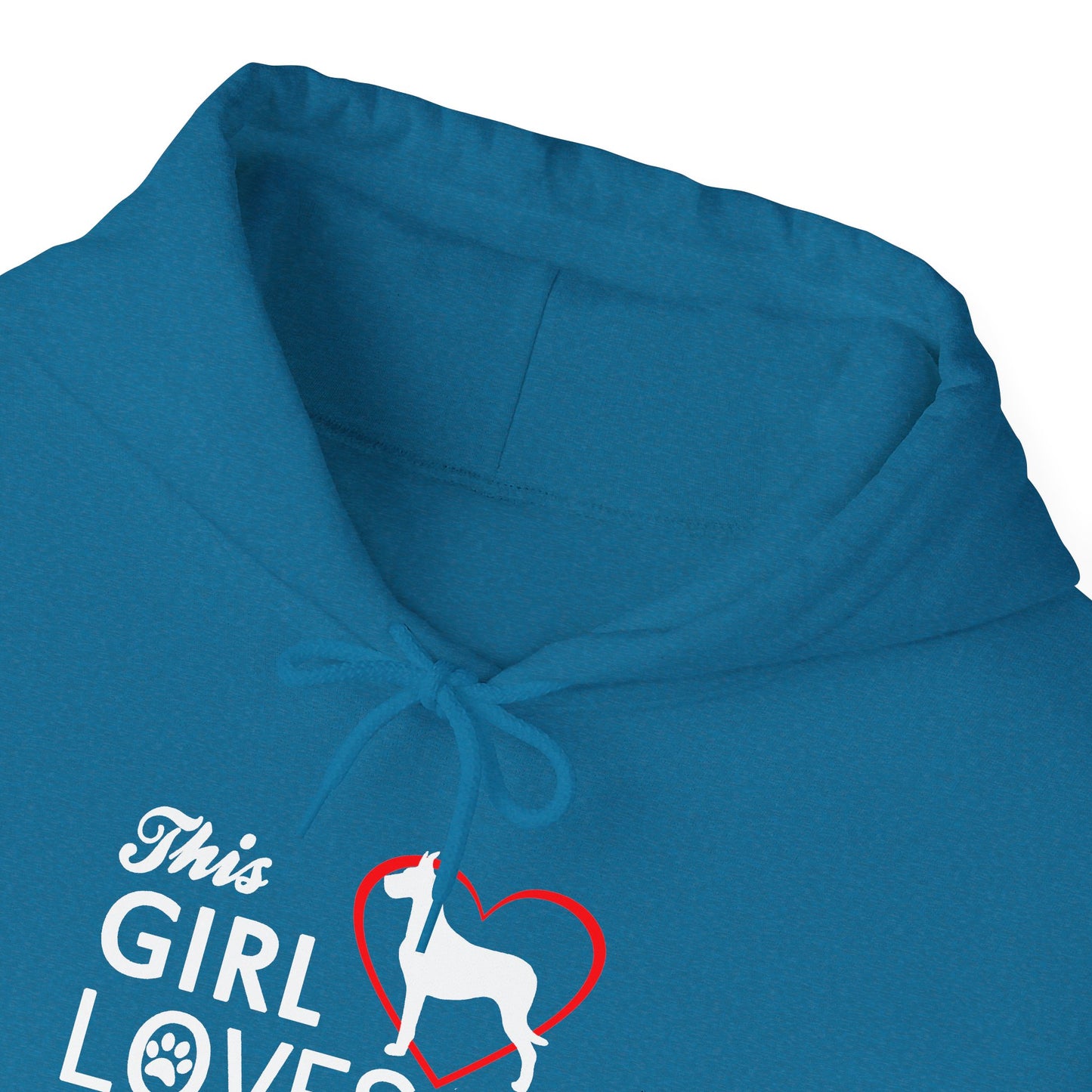 This Girl Loves Her Great Dane Hoodie Dog Lover Sweatshirt Gift