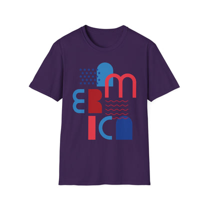 Patriotic USA Flag T-Shirt Unisex 4th of July Cotton Casual Tee