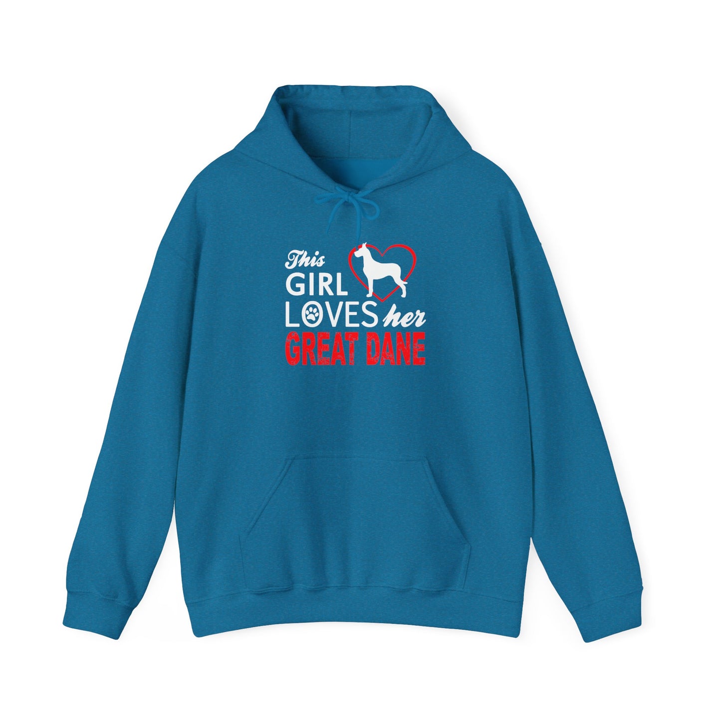 This Girl Loves Her Great Dane Hoodie Dog Lover Sweatshirt Gift