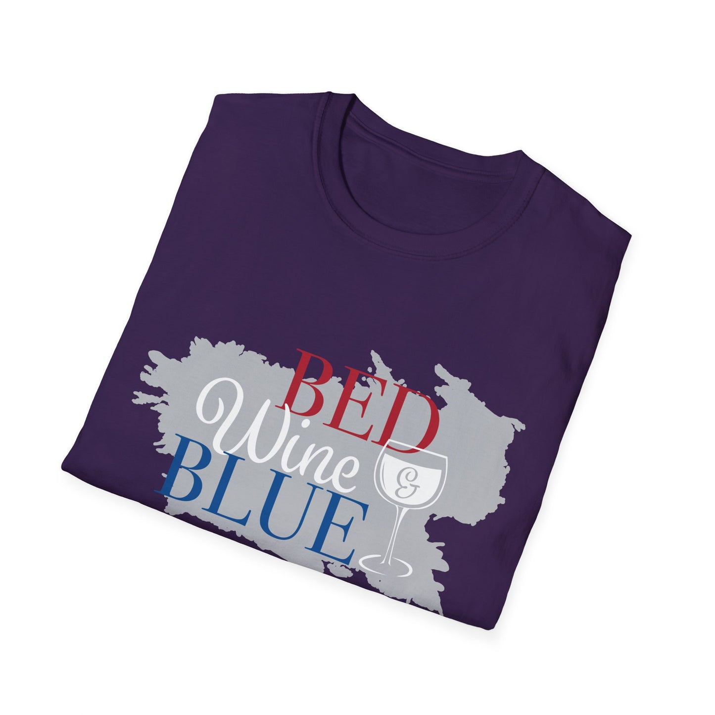 Outdoors Bed Wine T-Shirt Unisex Casual Graphic Tee Gift for Wine Lovers