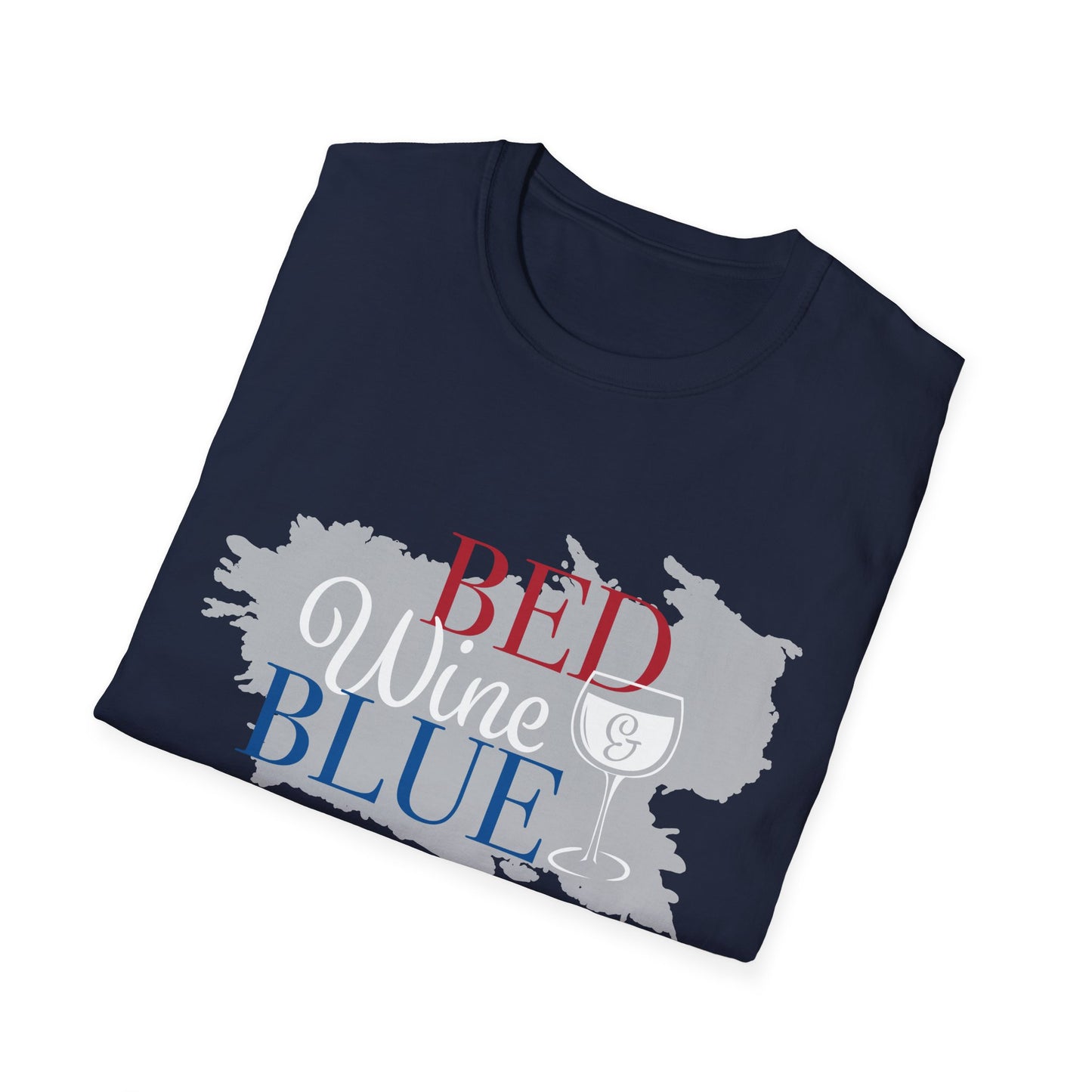 Outdoors Bed Wine T-Shirt Unisex Casual Graphic Tee Gift for Wine Lovers