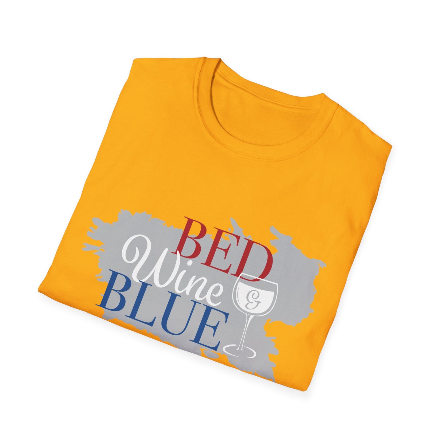 Outdoors Bed Wine T-Shirt Unisex Casual Graphic Tee Gift for Wine Lovers