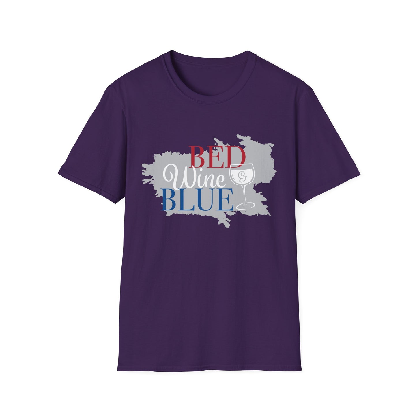 Outdoors Bed Wine T-Shirt Unisex Casual Graphic Tee Gift for Wine Lovers