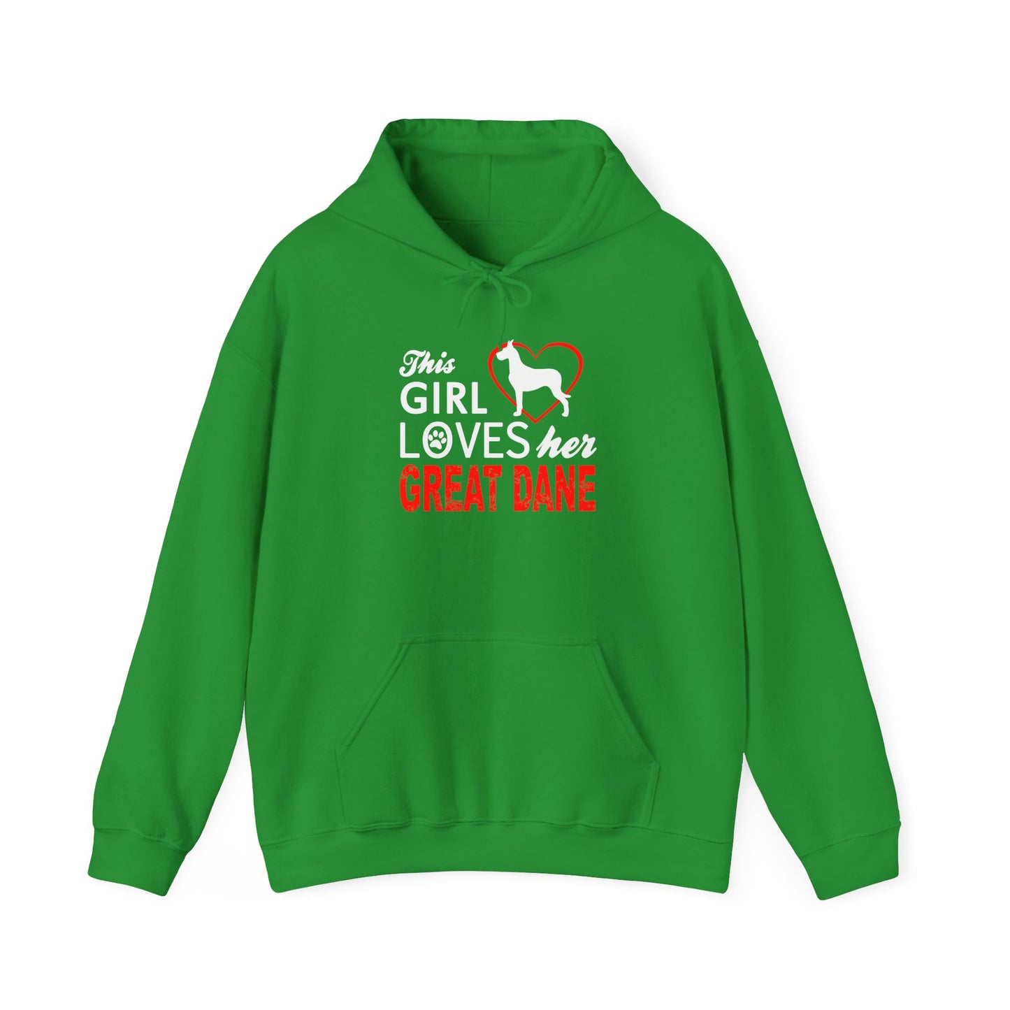 This Girl Loves Her Great Dane Hoodie Dog Lover Sweatshirt Gift