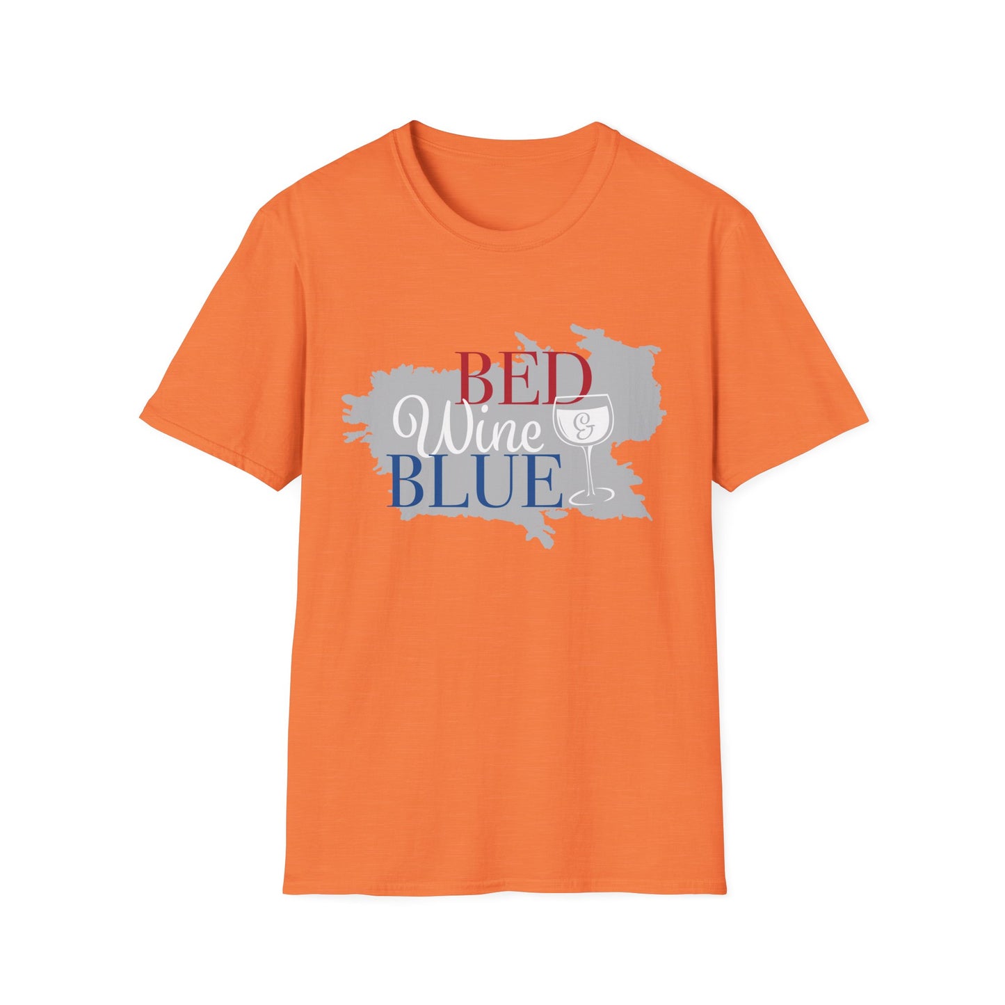 Outdoors Bed Wine T-Shirt Unisex Casual Graphic Tee Gift for Wine Lovers