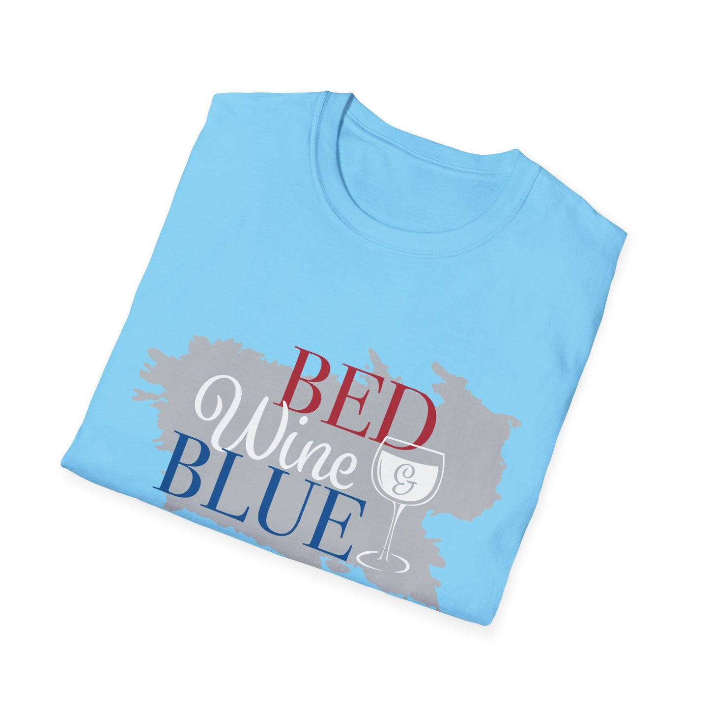 Outdoors Bed Wine T-Shirt Unisex Casual Graphic Tee Gift for Wine Lovers