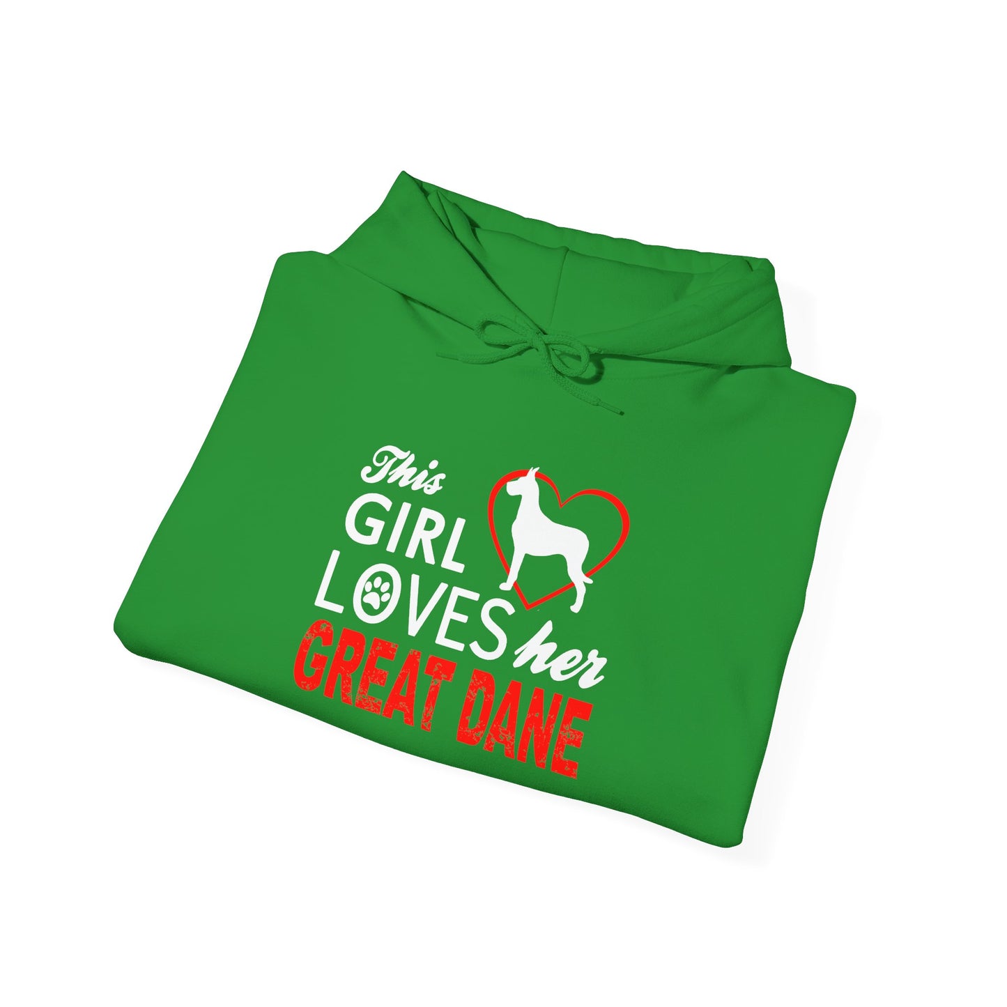 This Girl Loves Her Great Dane Hoodie Dog Lover Sweatshirt Gift