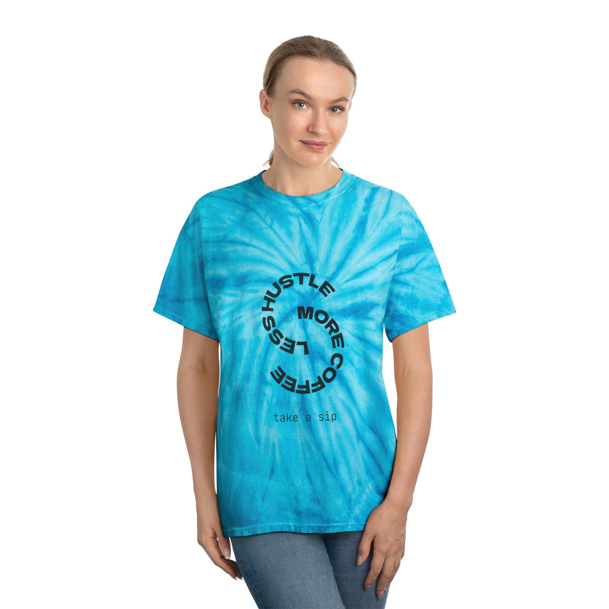 Tie Dye Cyclone T-Shirt 100% Cotton Groovy Retro Unisex Tee