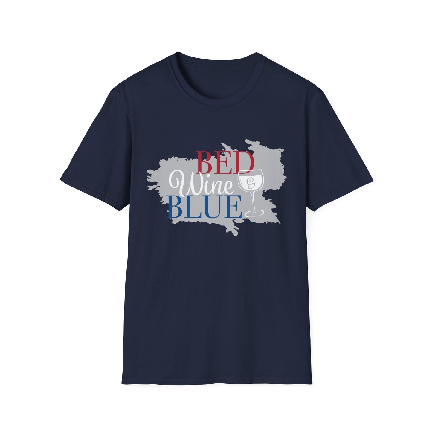 Outdoors Bed Wine T-Shirt Unisex Casual Graphic Tee Gift for Wine Lovers
