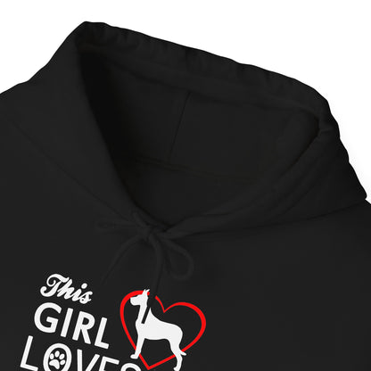This Girl Loves Her Great Dane Hoodie Dog Lover Sweatshirt Gift
