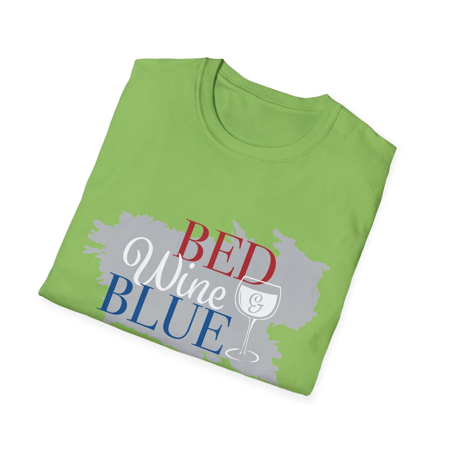 Outdoors Bed Wine T-Shirt Unisex Casual Graphic Tee Gift for Wine Lovers
