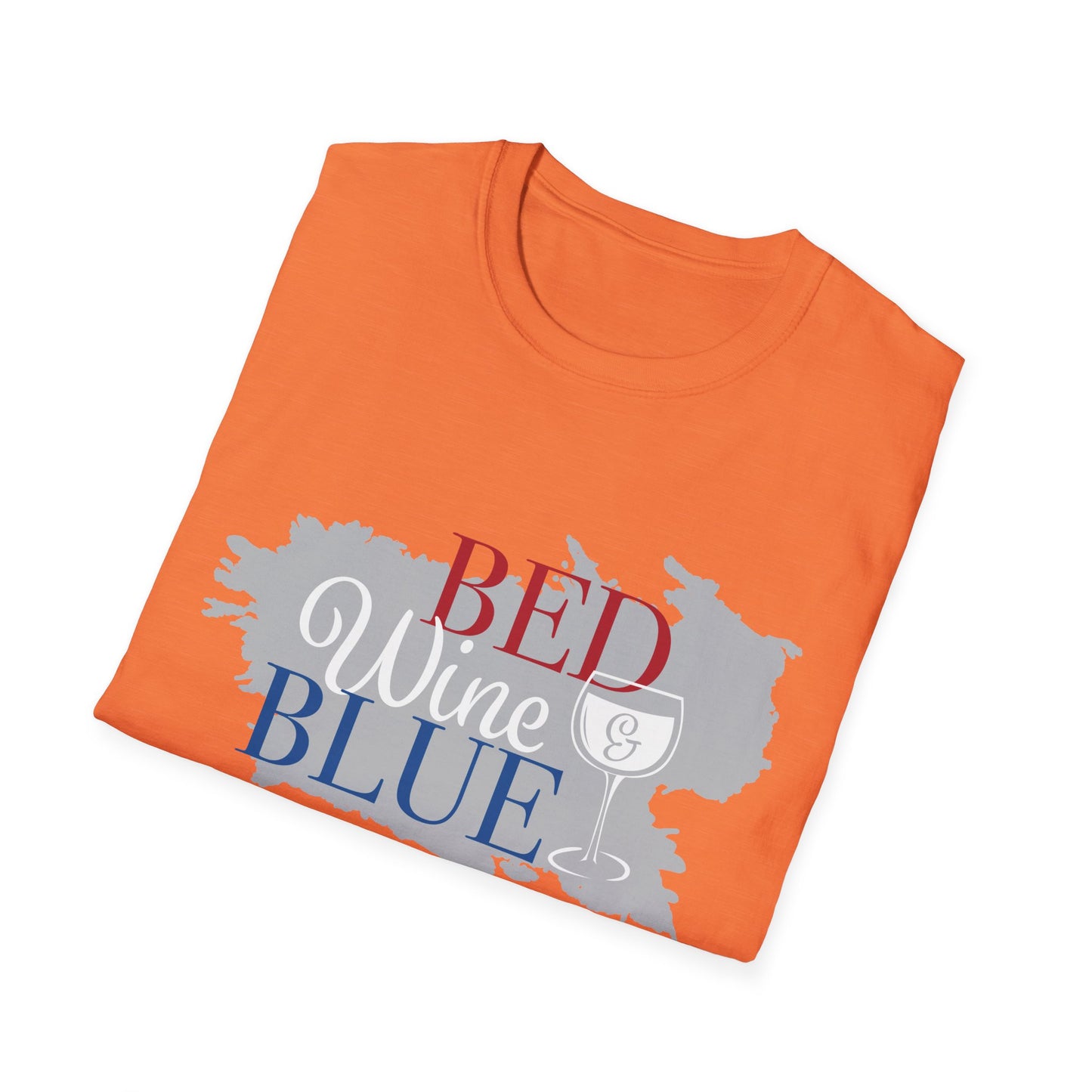 Outdoors Bed Wine T-Shirt Unisex Casual Graphic Tee Gift for Wine Lovers