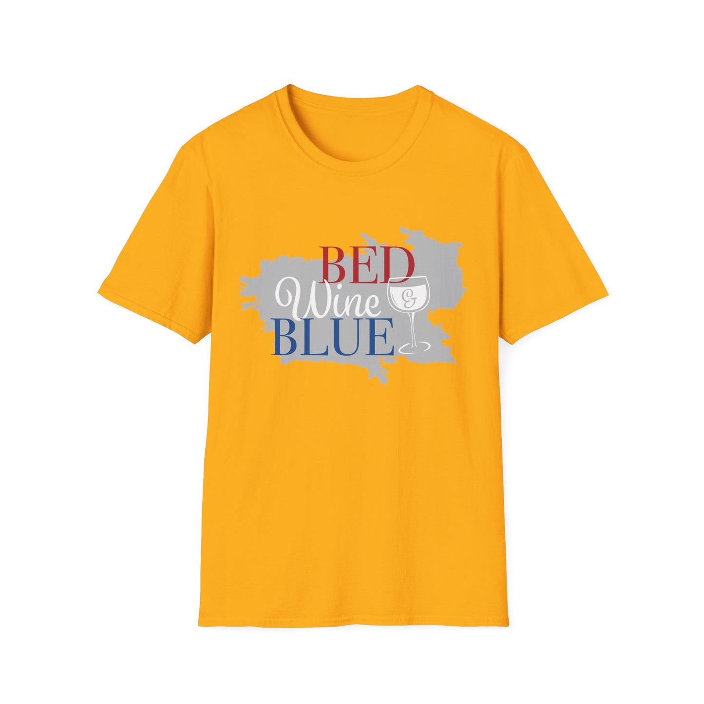 Outdoors Bed Wine T-Shirt Unisex Casual Graphic Tee Gift for Wine Lovers